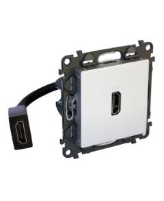 Valena Life Elővezetékelt HDMI 1.4 típusú csatlakozóaljzat, 15 cm kábellel száll