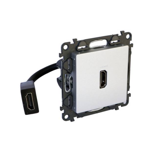 Valena Life Elővezetékelt HDMI 1.4 típusú csatlakozóaljzat, 15 cm kábellel száll 