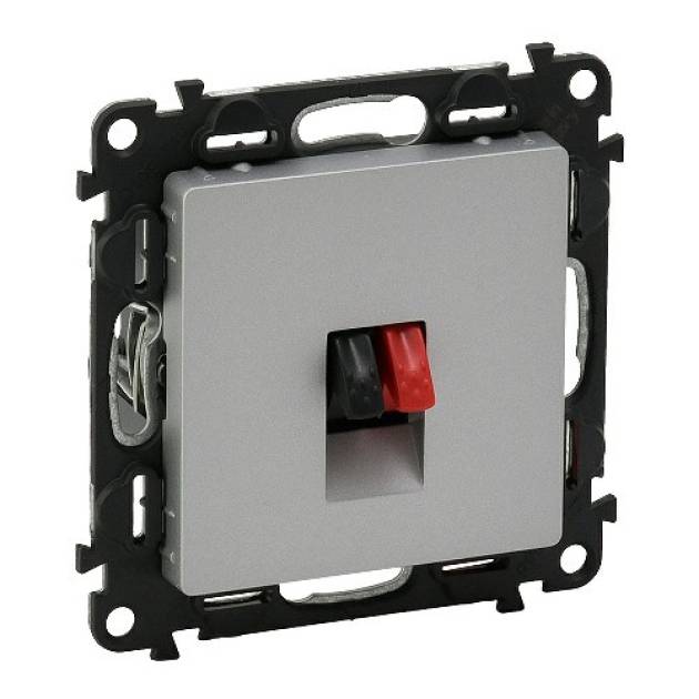 Valena Life hangszóró-csatlakozóaljzat (2 kivezetéssel) alumínium 