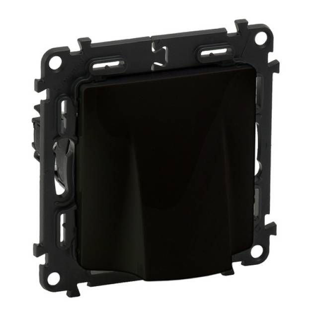 Valena Life kábelkivezető mechanizmus burkolattal, sorkapocs nélkül, fekete 