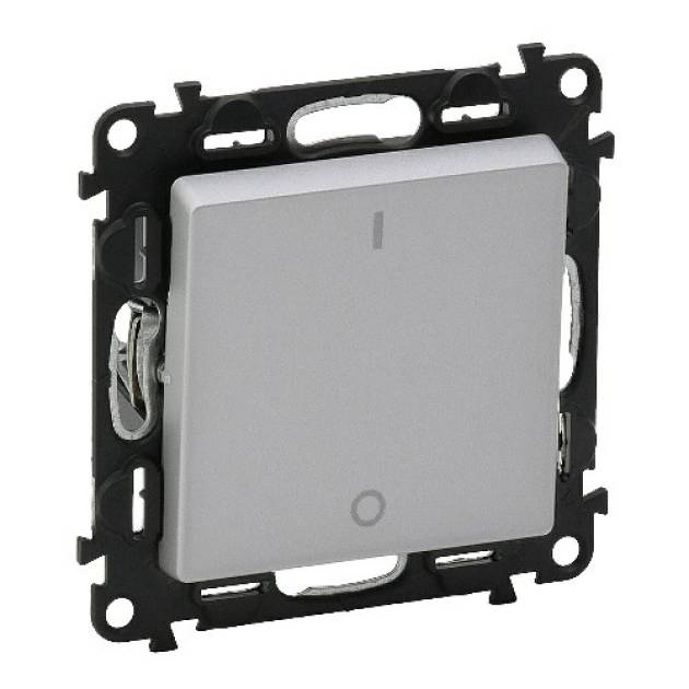 Valena Life kétpólusú kapcsoló 10 AX alumínium 