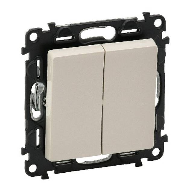 Valena Life kettős váltókapcsoló 10 AX elefántcsont 