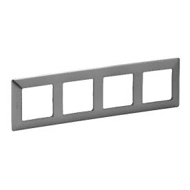 Valena Life négyes keret Inox dekor