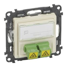 Valena Life SC/APC egymódusú optikai csatlakozóaljzat elefántcsont