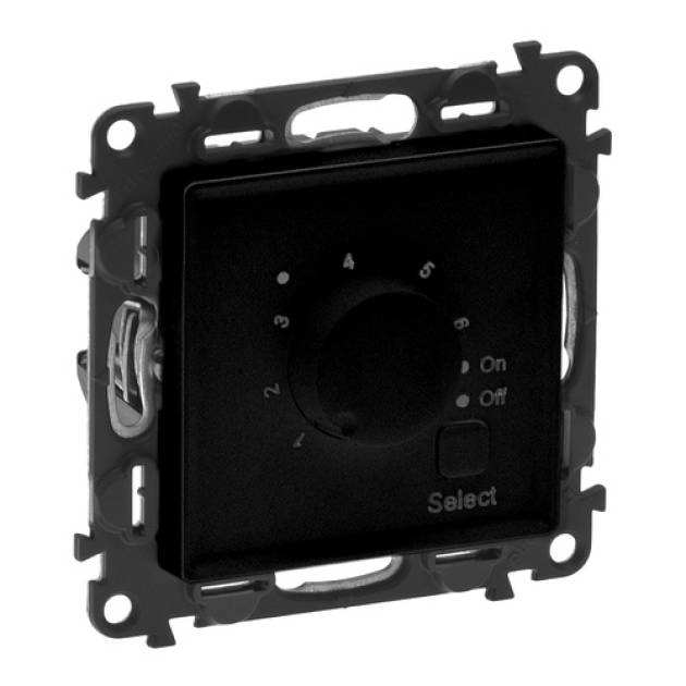 Valena Life szobatermosztát padlófűtéshez, fekete 