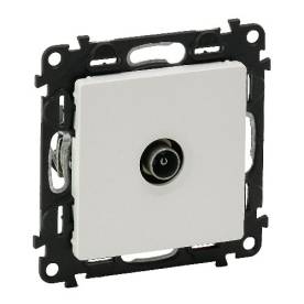 Valena Life TV aljzat, átmenő, 14 dB fehér