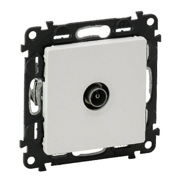 Valena Life TV aljzat, végzáró, 10 dB fehér 