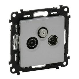 Valena Life TV-Rádió-SAT aljzat, csillagpontos, 1,5 dB alumínium