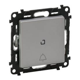 Valena Life váltóérintkezős nyomó csengőjellel, jelzőfénnyel alumínium