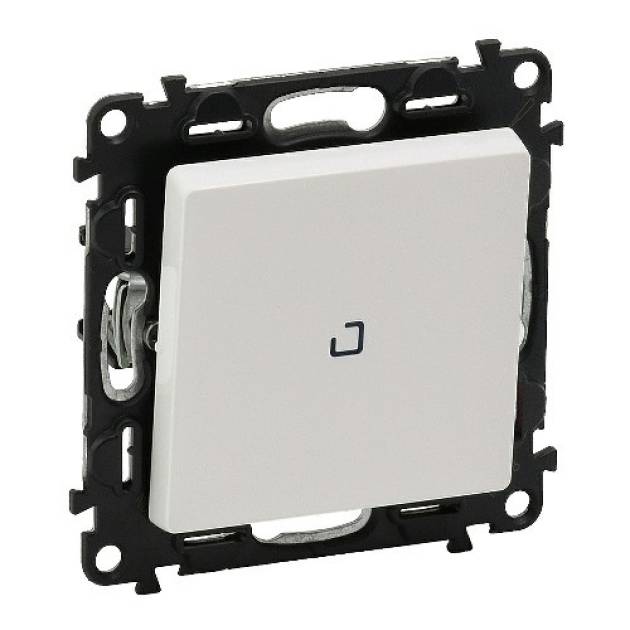 Valena Life váltóérintkezős nyomó, jelzőfénnyel fehér 