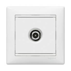 Valena TV antenna-csatlakozóaljzat átmenő, fehér