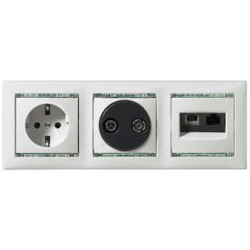 Valena TV-RD aljzat végzáró 1,5dB elefántcsont