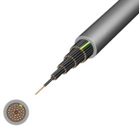 YSLY-JZ 300/500V 3x1mm2 olajálló PVC szigetelésű sodrott réz erű kábel